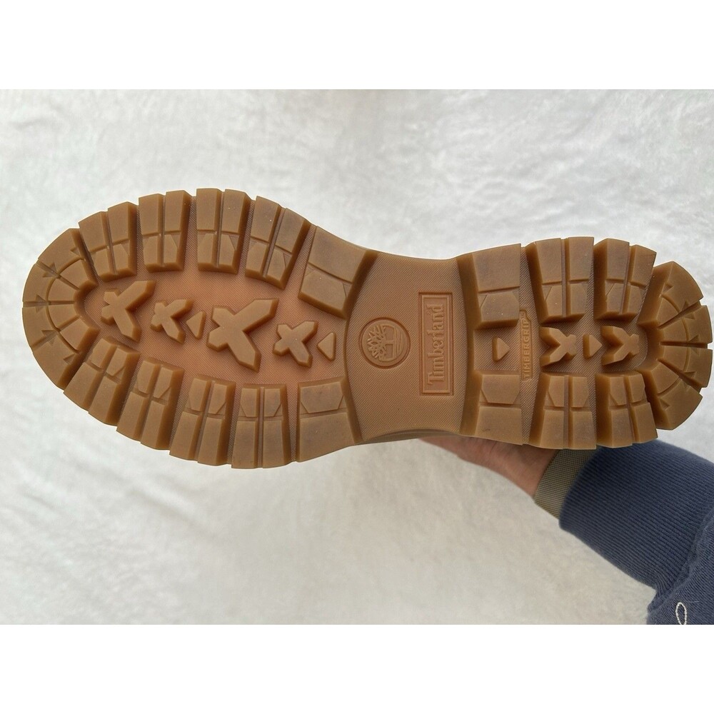 Timberland Roxie Lane Chelsea Boots Women’s 9 Brown Nubuck Pull On Lug Sole NEW - Picture 5 of 8